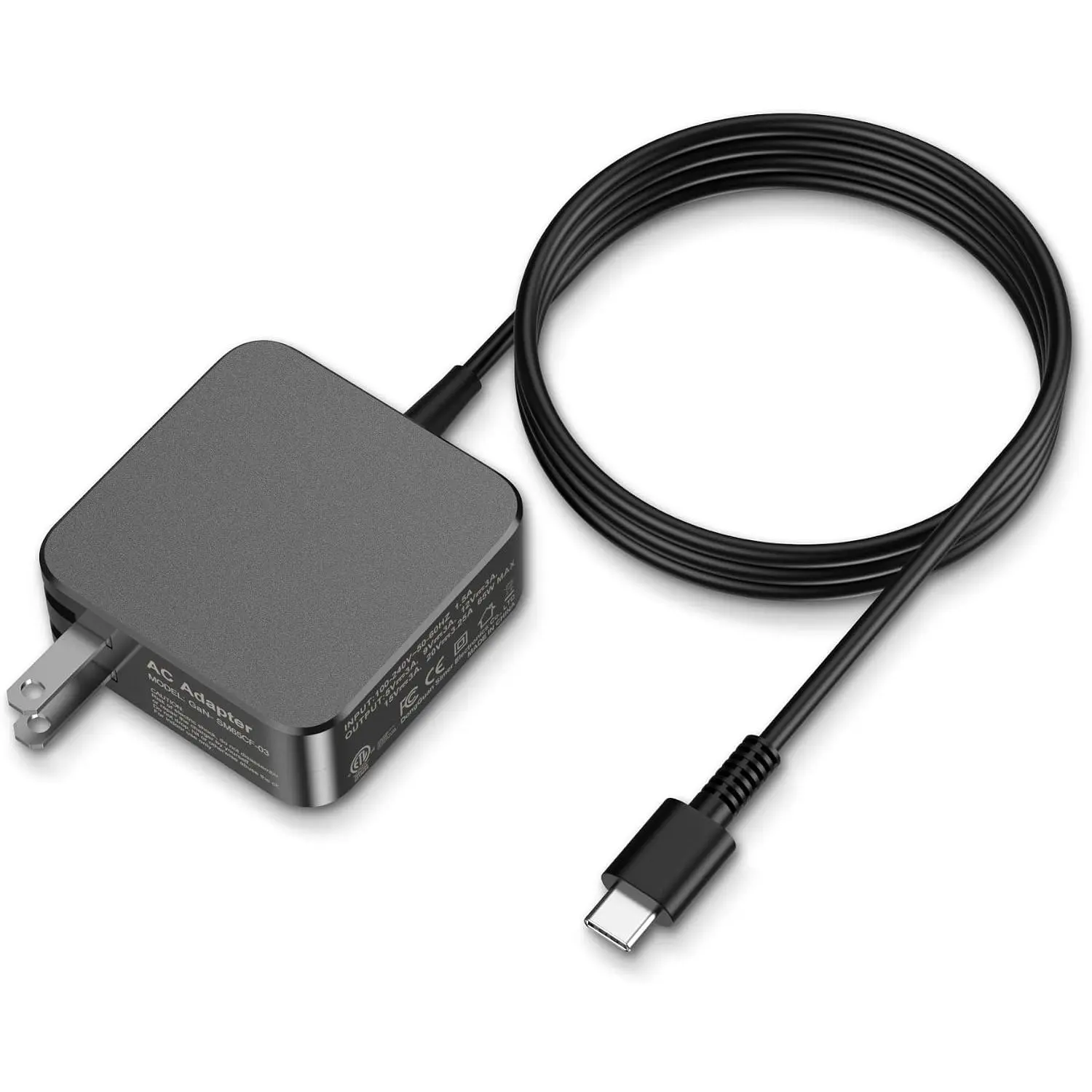USB C Laptop Charger 45W Compatible with  chromebook/Spectre X360,  ThinkPad/Yoga,  Chromebook/Latitude, , , ,  Series  Chromebook Type C Power Cord