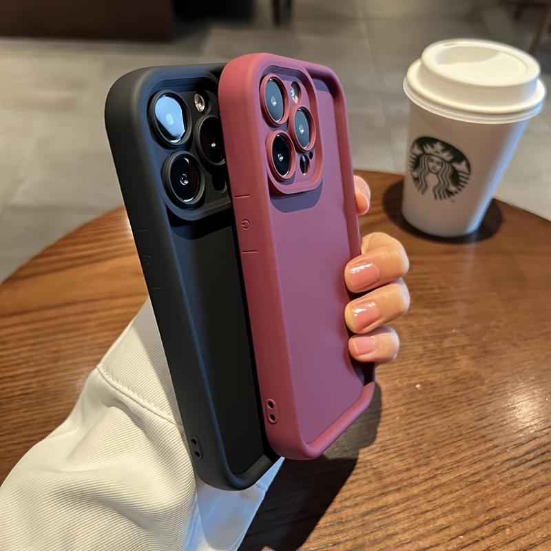 Simple Solid Color Full Protection Shockproof Apple Phone Case, Suitable for iPhone 17/16/15/14/13/12 Pro/Plus/Pro Max/Air/MINI/XS Max/X/XS, Fashionable, Durable, and High-Quality Soft