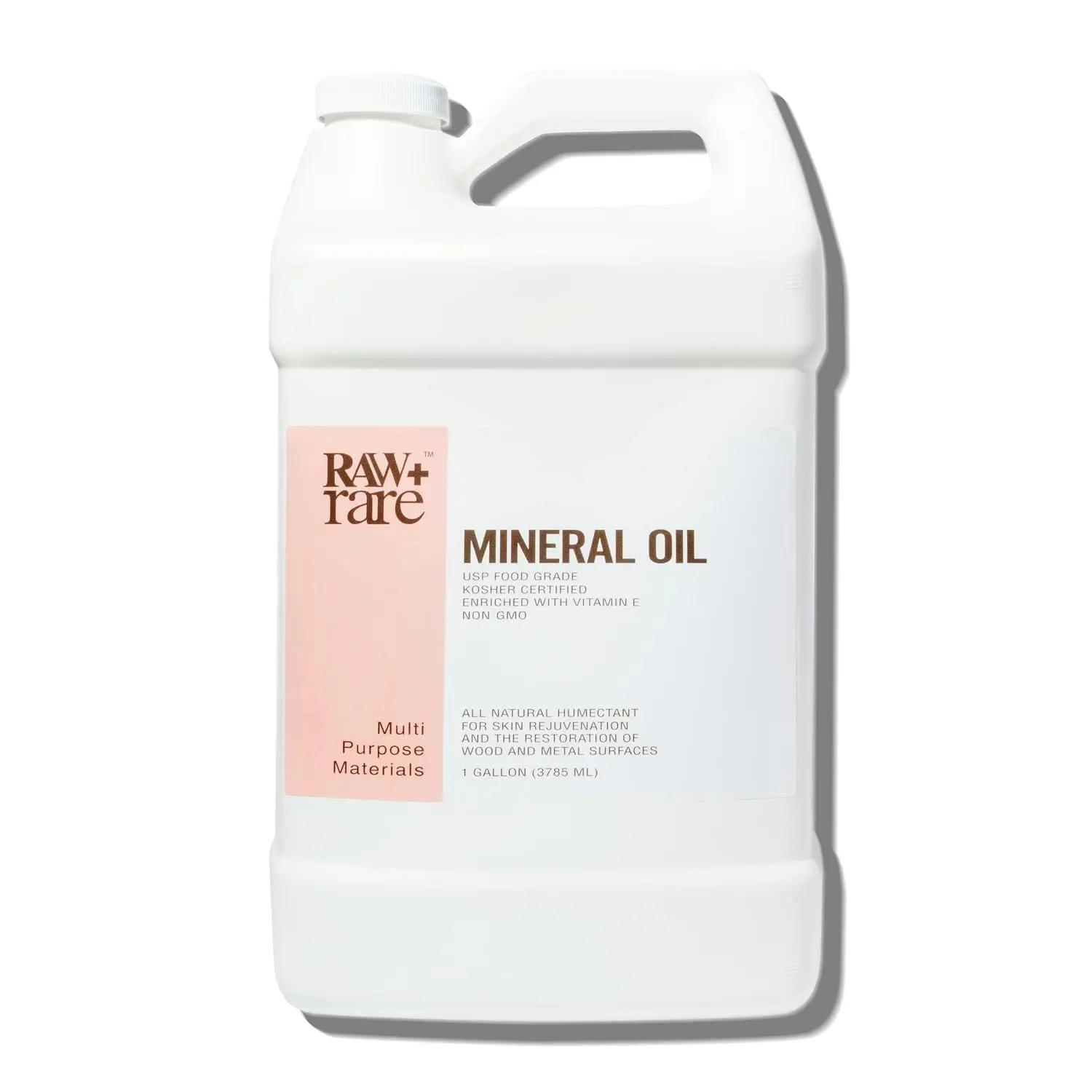 Food Grade Mineral Oil (1gal), For Bamboo Cutting Boards, Butcher Blocks, Wood Surfaces, Knife Blades & Cast Iron Tools - Vegan Formula with Vitamin E