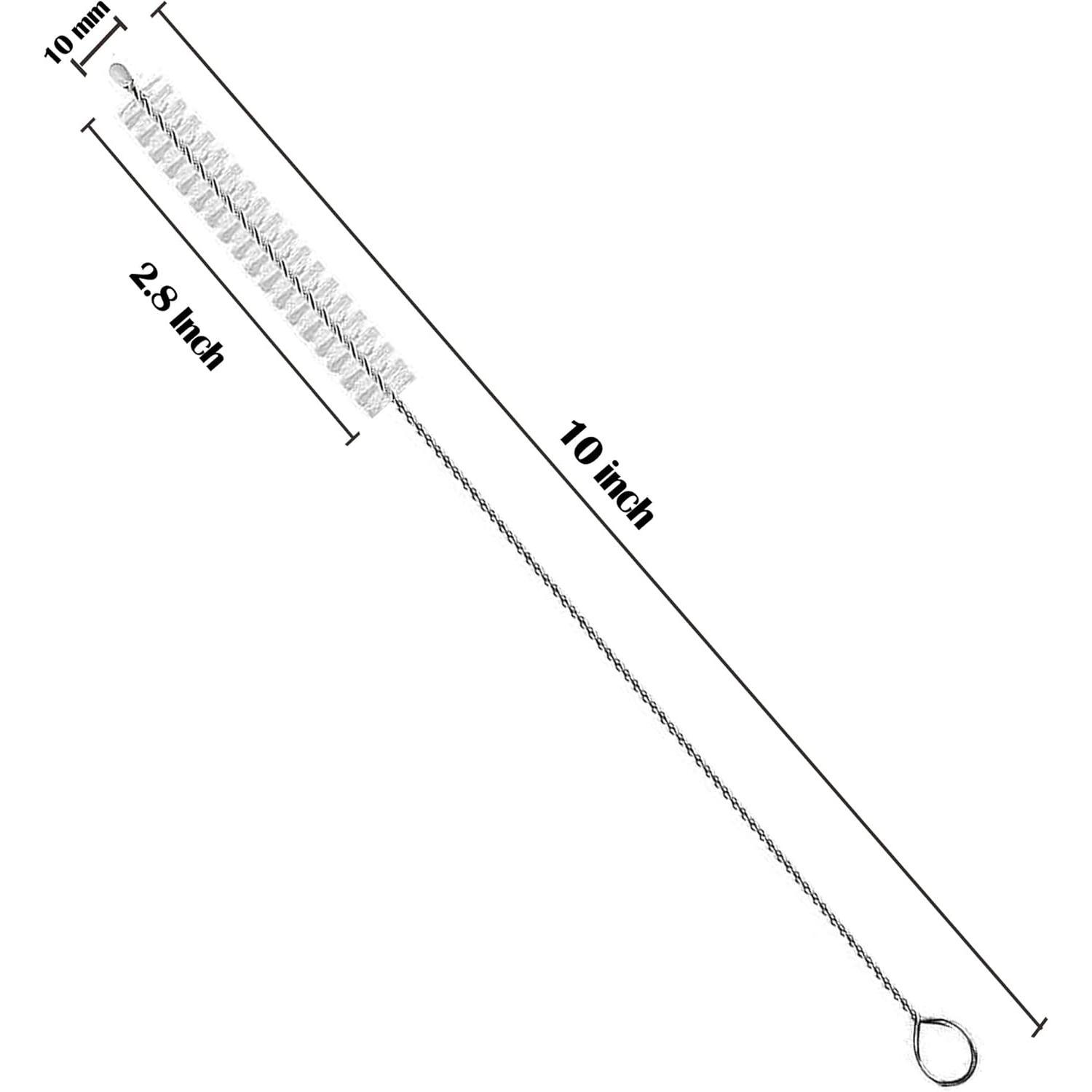 Straw Cleaner Brush Long 10 Inch, Straw Cleaner of Bristles Diameter 10 mm, Stainless Steel Nylon Straw brush can be to Clean Mug, Sippy Cups, Bottles,Coffee Machine (6 PCS) Straw Cleaner Brush Long 10 Inch, Straw Cleaner of Bristles Diameter 10 mm, Stainless Steel Nylon Straw brush can be to Clean Mug, Sippy Cups, Bottles,Coffee Machine (6 PCS)