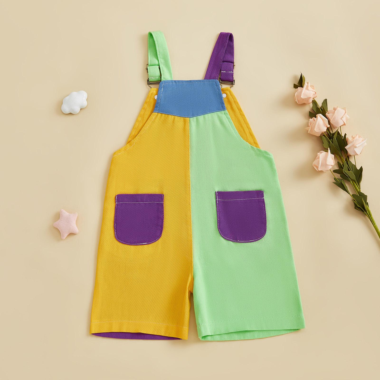 Imcute 90's Style Toddler Overalls Shorts Babby Boy Girl Suspender Romper Contrast Color Sleeveless Jumpsuit with Adjustble Shoulder Strap Shorts 6M-4Y Imcute 90's Style Toddler Overalls Shorts Babby Boy Girl Suspender Romper Contrast Color Sleeveless Jumpsuit with Adjustble Shoulder Strap Shorts 6M-4Y