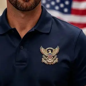 2026 September Laurel  US 250th Anniversary Brooch Pin, USA 250th Anniversary Metal Lapel Pin, Patriotic Eagle Rhinestone Lapel Pin, Independence Day Souvenir Gift
