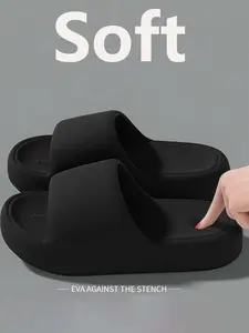 Women's Cloud Pillow Slippers, Thick Soled Slippers, Eva One-Piece Thick Sole, Soft Comfortable Lightweight, Summer Home Casual Open-Toe Sandals