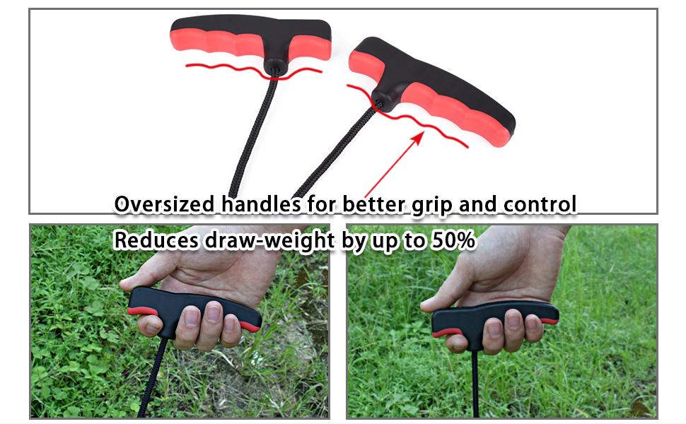 Elong Crossbow Cocking Device Double Handle Crossbows Rope Cocker Aid Cocking String Tool for Hunting-Works with All Crossbows