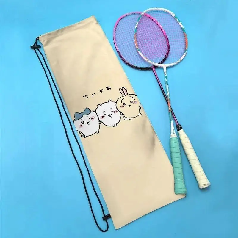 Anime Cartoon Chiikawa New Badminton Racket Storage Bag Cute Portable High Aesthetic Durable Sports Single or Dual Lovely 2026