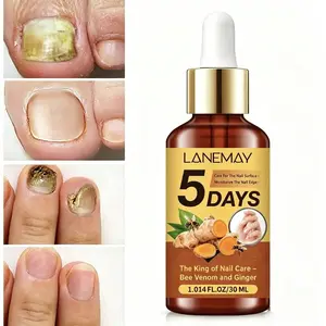 5-Day Renewal Bee Venom Ginger Nail Essence Oil, Refreshing Non-Greasy, Gloss Boost, Lightweight Texture, Quick Absorption, 30ML