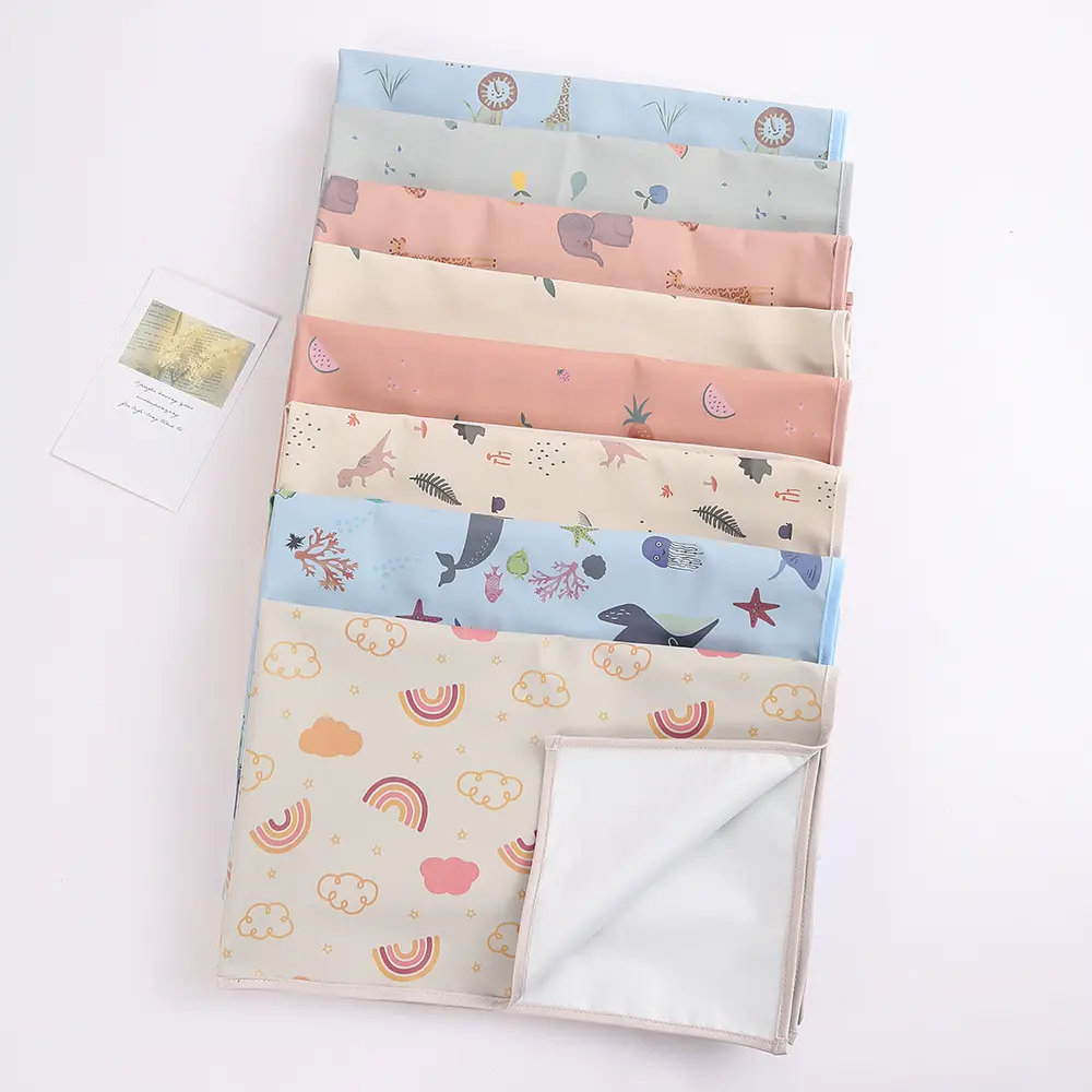 Waterproof Washable Baby Changing Pad for Infants Toddlers Kids Room, Bedside Overnight Protection, Soft Comfortable Diaper Mat for Newborns, Ins Style Nursery Essentials