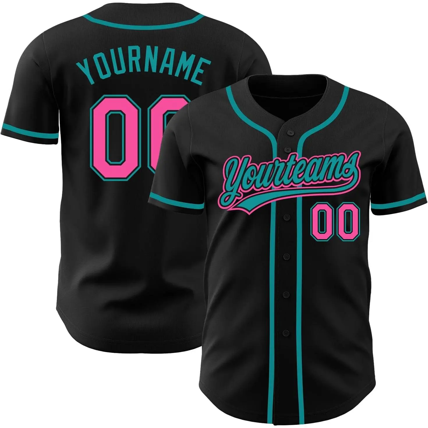 Black - Teal Pink