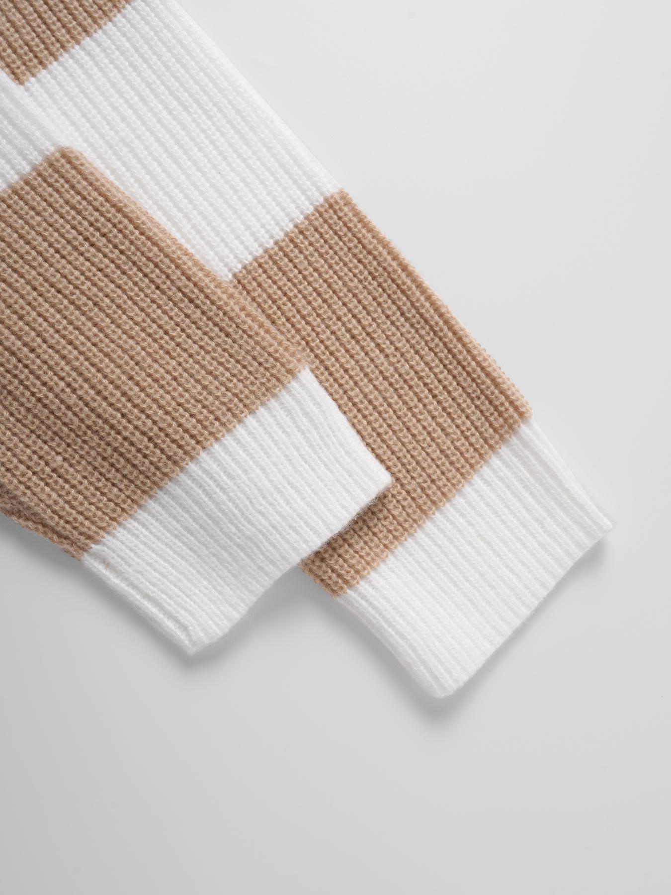 Men's Geometric Pattern Pullover Sweater, Stylish Casual Crew neck Drop Shoulder Long Sleeve Knitted Top, Color Block Striped Sleeve Design Fashion Fall Winter Inside Top Soft Warm Daily Life, Trendy Men's Outdoor Going Out Fashion Knitwear