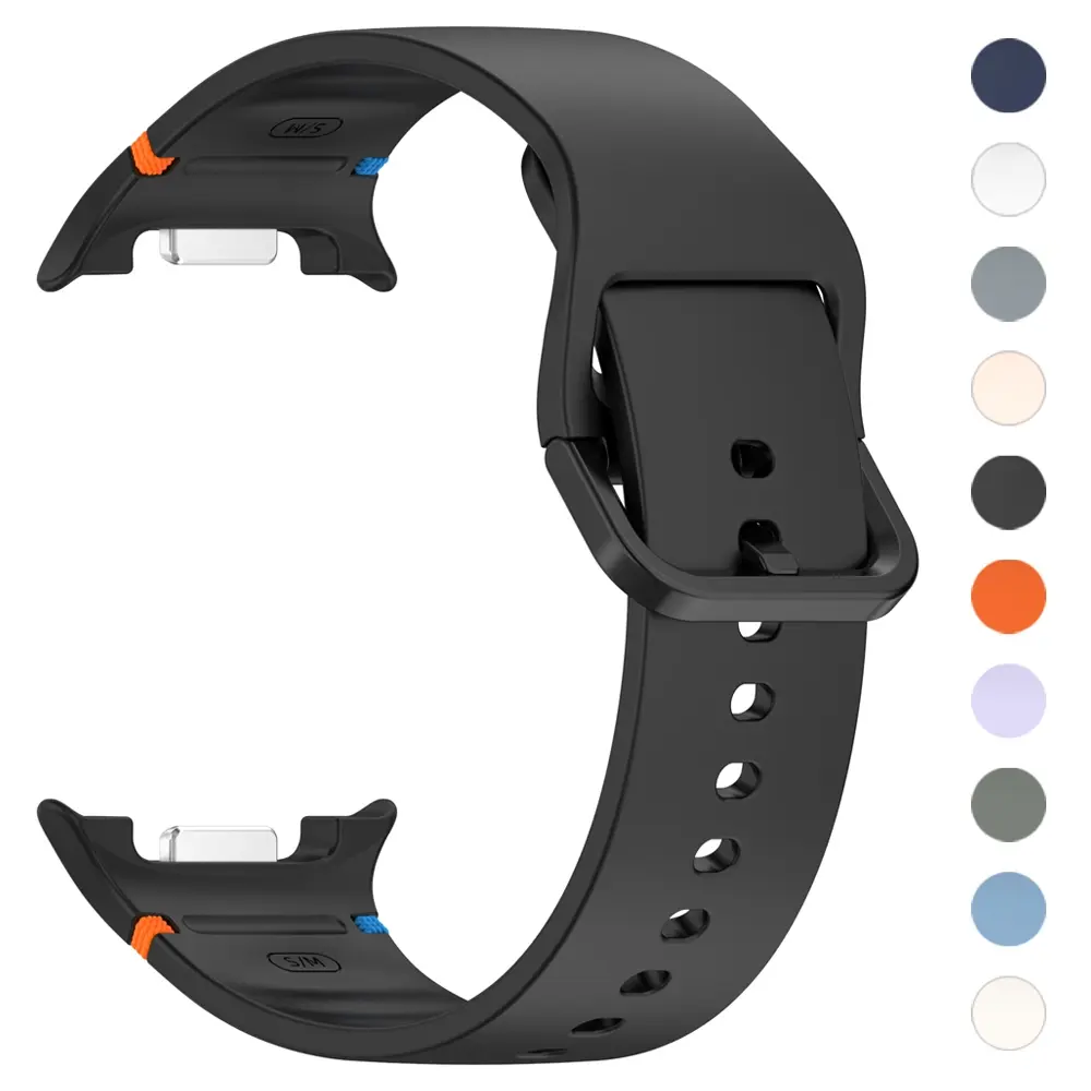No Gaps Replacement Strap For Samsung Galaxy Watch 9 8 40mm 44mm Band Galaxy Watch8 Classic 46mm Silicone Sports Bracelet Correa Accessories