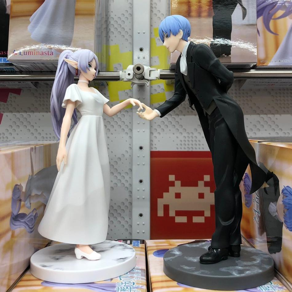 18-20cm Frieren: Beyond Journey's End Anime Figure Frieren Himmel Proposal Dance Action Figure PVC Ornaments Toy Brithday Gifts