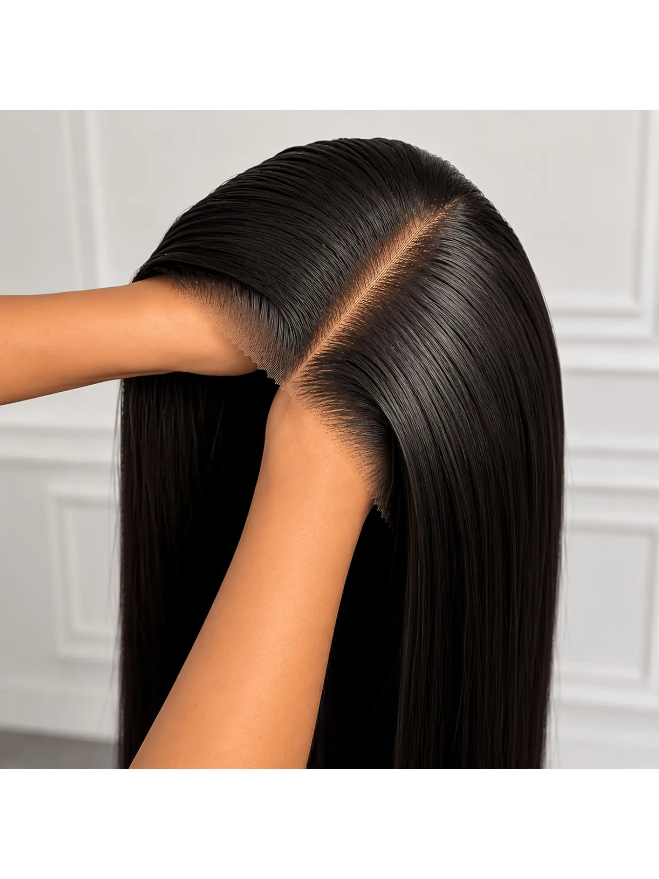 Glueless Ready-To-Wear 5x5 HD Transparent Lace Closure Wig, Straight Brazilian Human Hair, 200% Density, Beginner-Friendly for Women, Glueless Wigs