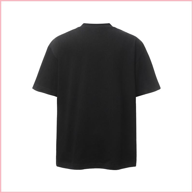 Fake Two-piece V-neck Short-sleeved T-shirt For Men, Loose Casual Design, Pure Cotton Half-sleeve