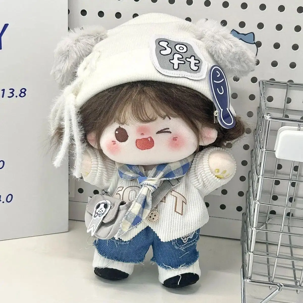 20cm Cute Kawaii Doll Clothes Outfit Set 6 Sets for Cotton Doll Plush Toy Changeable Costume
