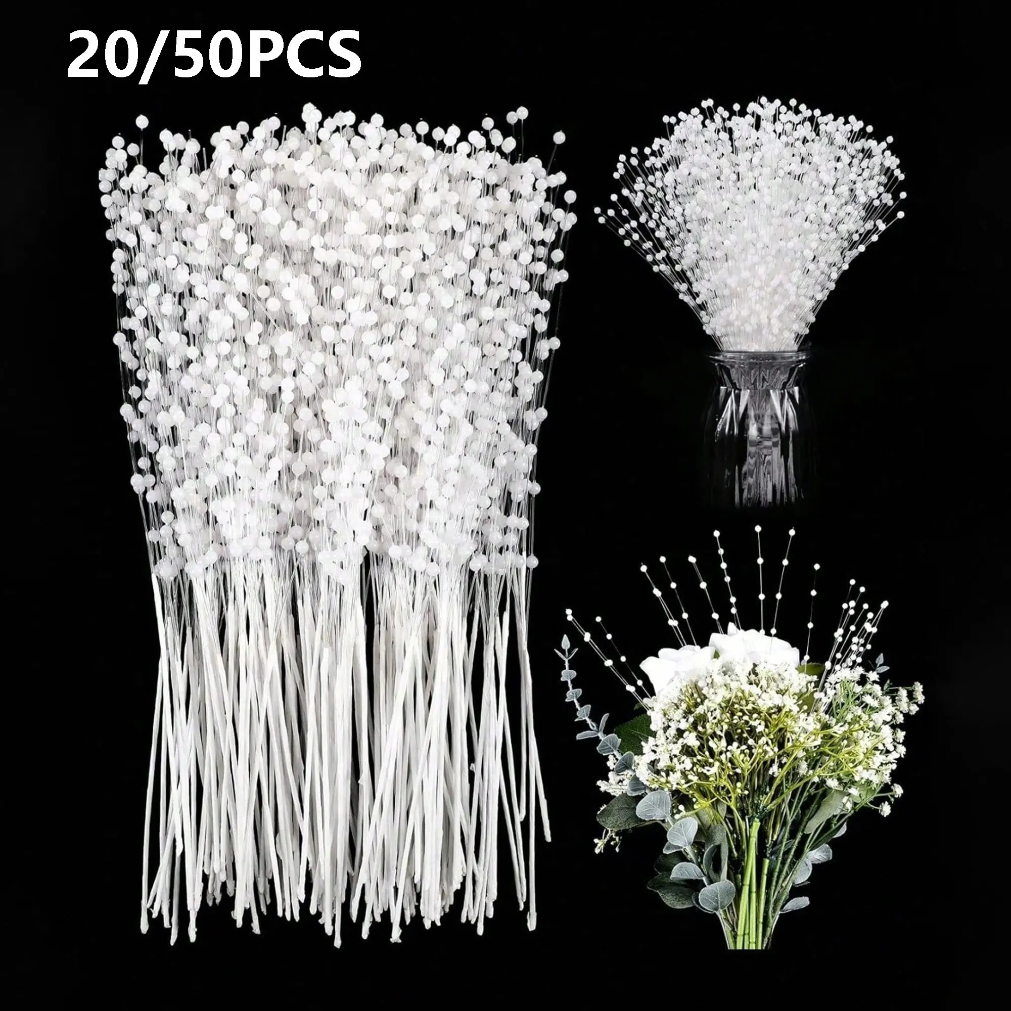 Mini Imitation Pearl Flower Pearl Bead, Wedding Bouquet Party Decoration, DIY Floral Decoration, DIY Wreath, Home Party Craft Decorations