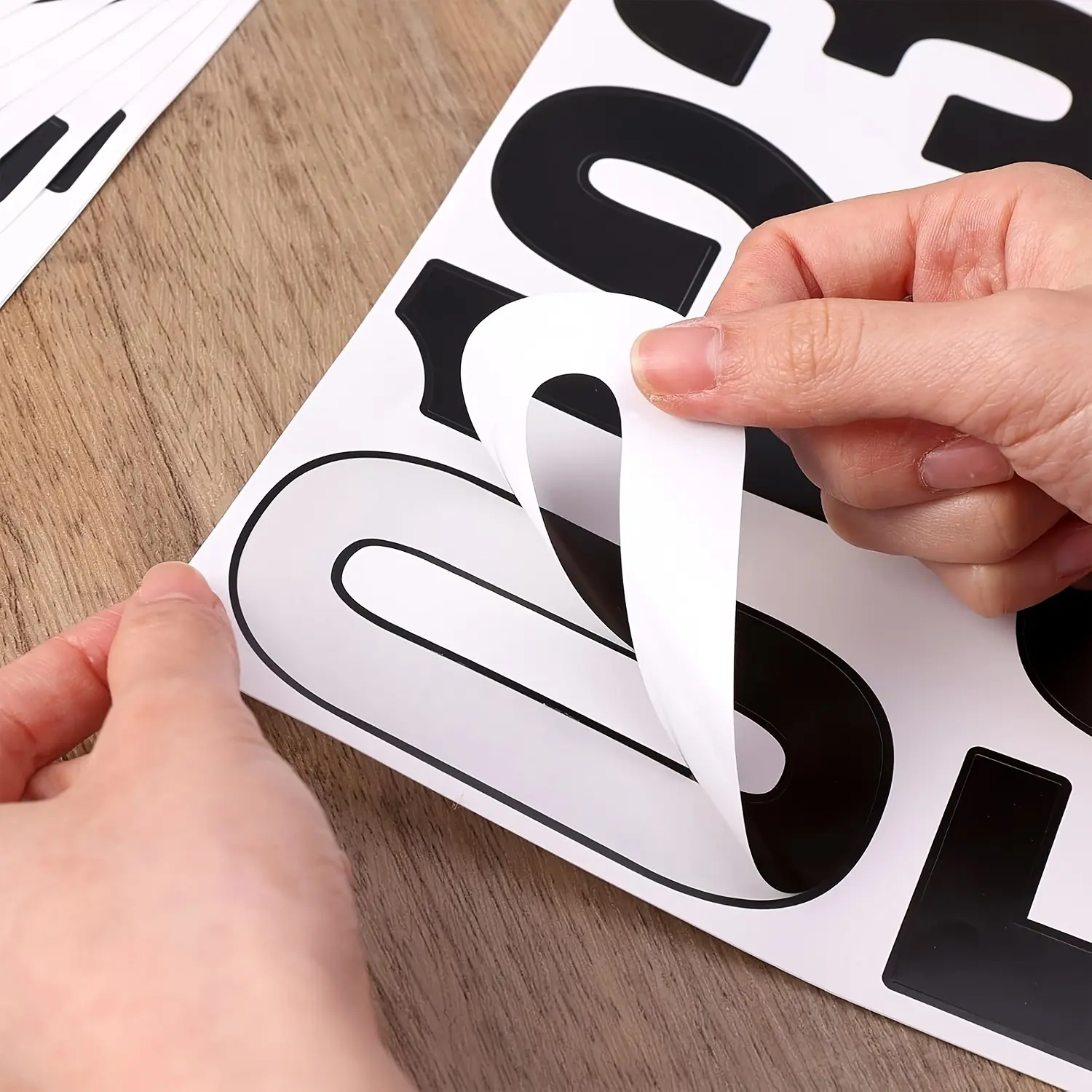 50pcs 4inch 0 to 9 digit stickers, waterproof stickers for mailbox house number labels, suitable for office, school, and home house number signs
