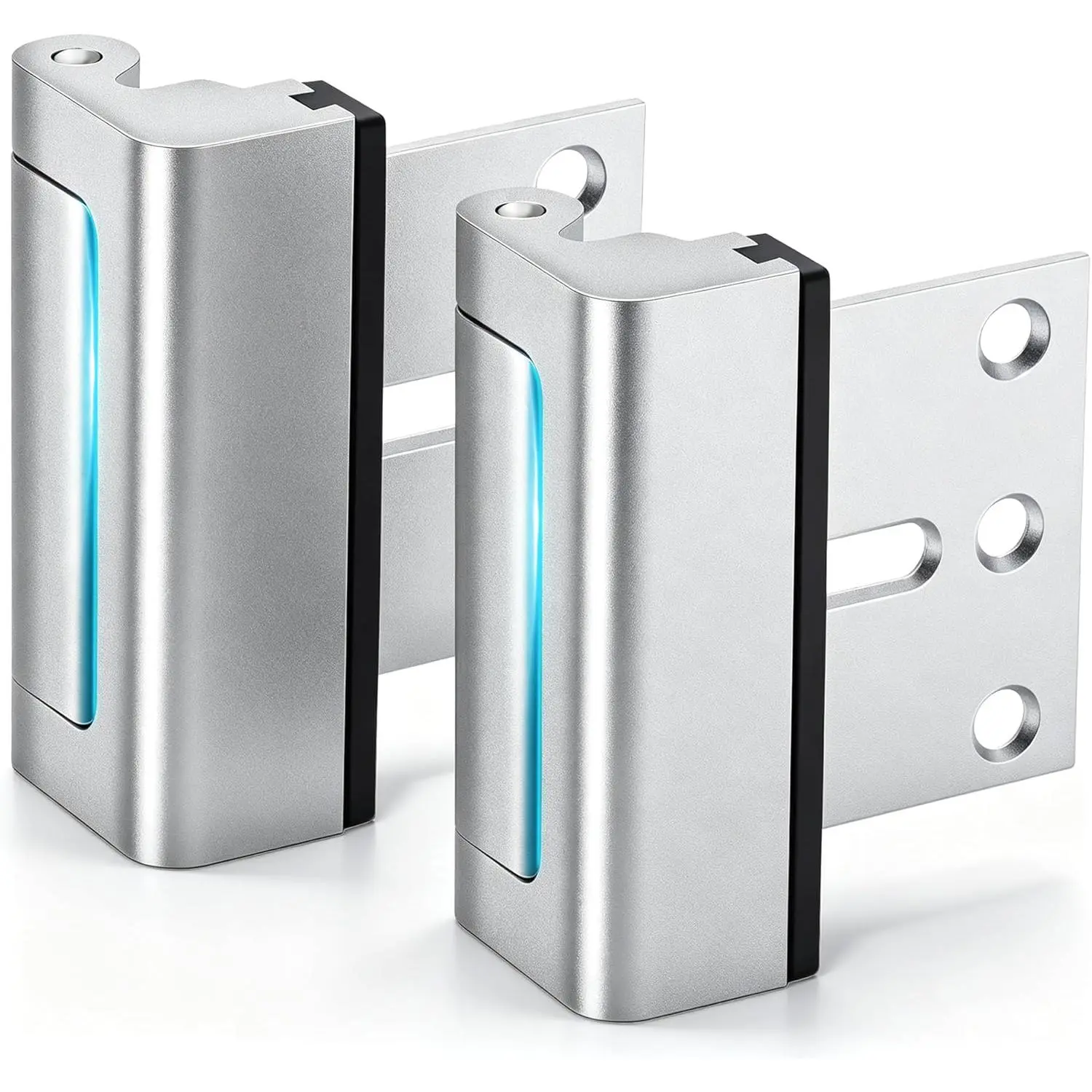 Home Security Door Lock, 2 Pack Door Reinforcement Locks for Front Door, Door Latch Withstands 800lbs of Force, Prevents Unauthorized, Easy to Install, Perfect for Solo Living
