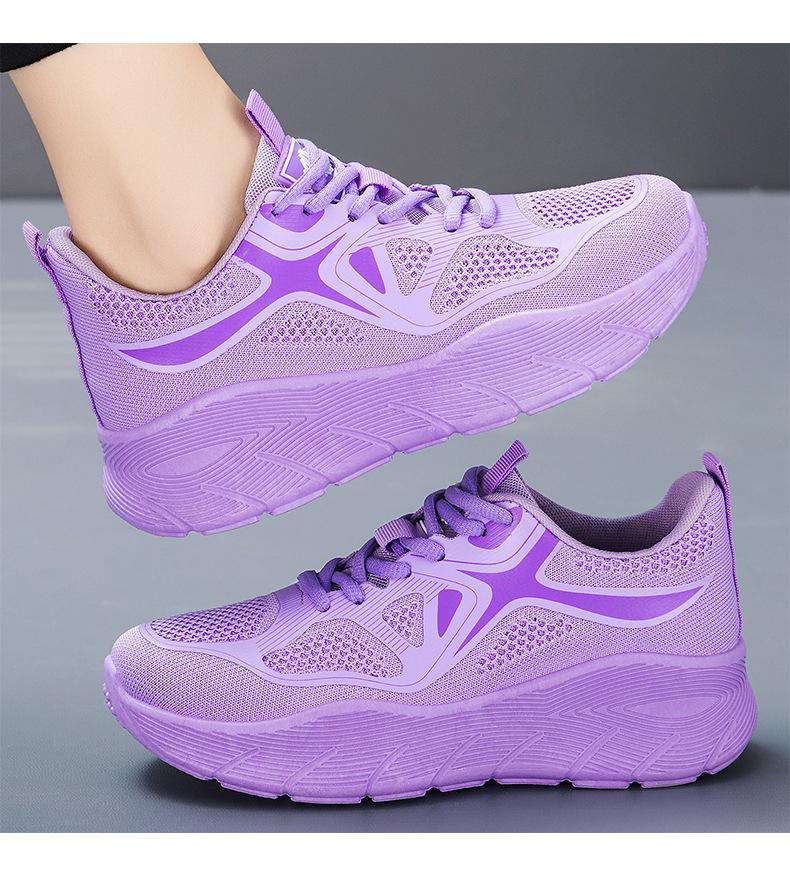 Women's shoes, versatile new sports shoes, fly-knit mesh, low-cut, lightweight casual shoes, comfortable women's shoes