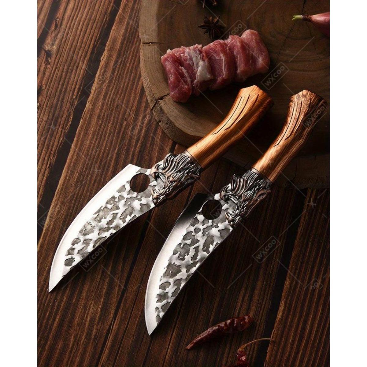 6pcs Professional Kitchen Chef Knife Set Stainless Steel Butcher Boning Knife Cutting Knives Fish Knife Utensils for Kitchen