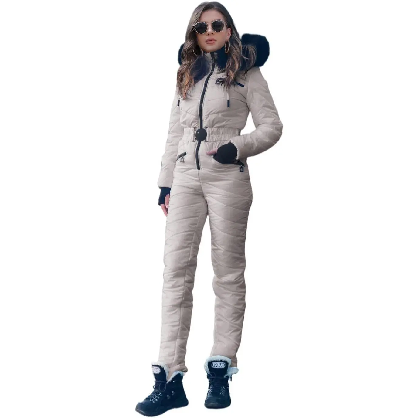 Imily Bela Womens Onesie Ski Suit Winter Outdoor Sports Waterproof Snowsuit Jumpsuits Jacket