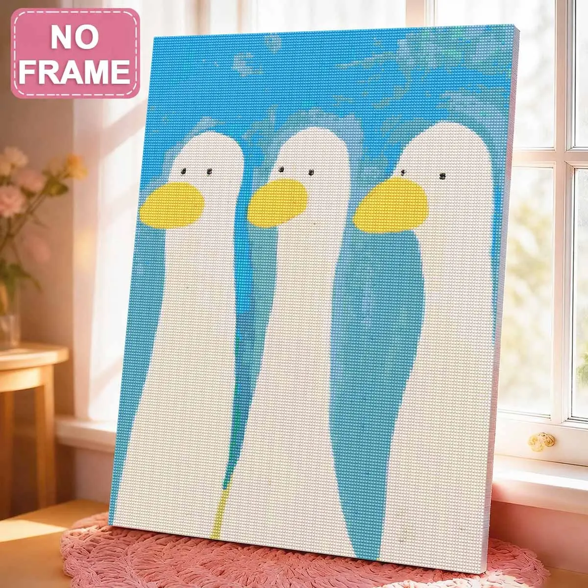Abstract Duck Diamond Painting Kit, Modern Art Set for Beginners, Frameless Jewelry Craft, Home Wall Decor, Gift Idea