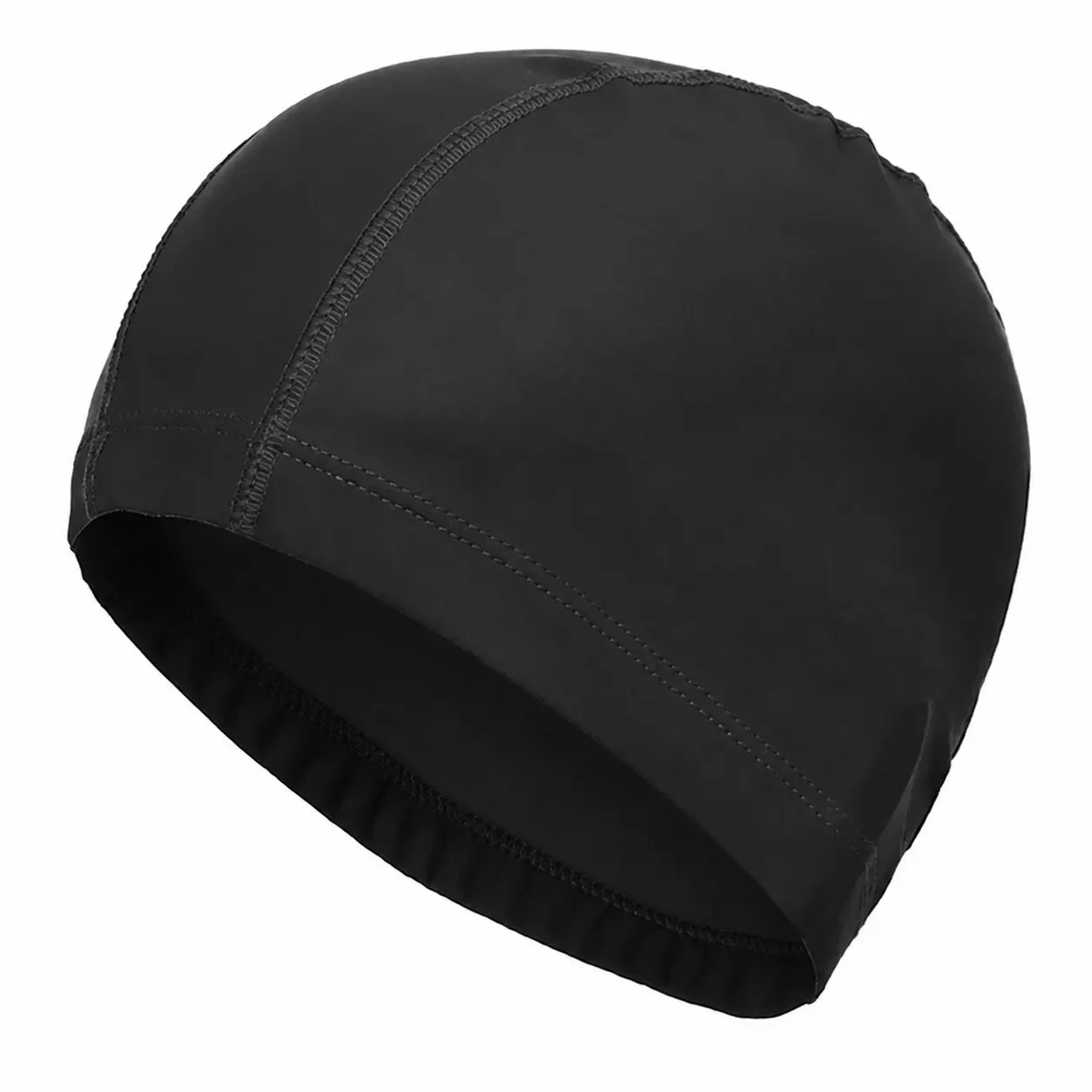 New Waterproof PU Fabric Swimming Cap for Adults, Large Size Unisex Ear Protection Long Hair Swim Hat, Water Sports Pool Use