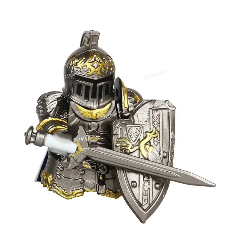 2026 new hot item  Knights Building Blocks mini Action Figures Medieval Knights Assemble Scene Bricks Toys For Kids Christmas Gifts Z151
