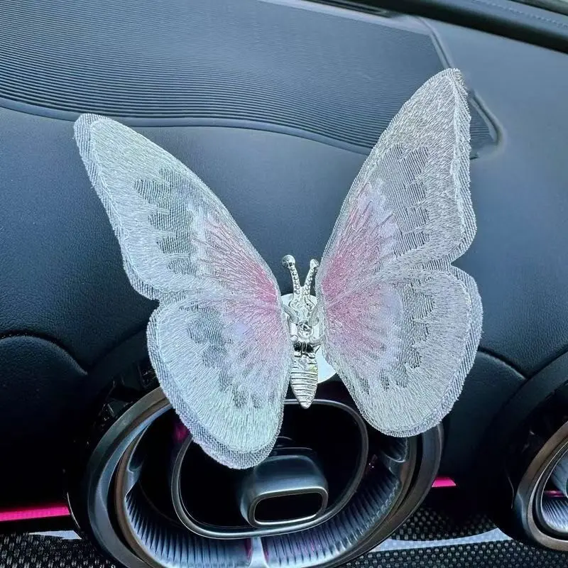 Animation Butterfly Car Decoration Set, 3D Moving Butterflies, Perfect for Car Interior Decor, Compatible with Most Models, Car Accessories