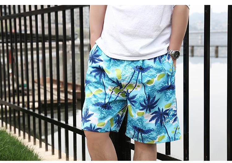 Summer Swimming Shorts Trunks Men Beach Shorts Camouflage Print Quick Dry Surf Shorts Drawstring Brand Casual Beachwear Menswear Flower