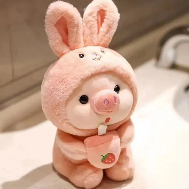 22cm Plush Lulu Pig Toys Pink Animal Stuffed Plush Cartoon Toys for Boys Girls Birthday Christmas Gifts