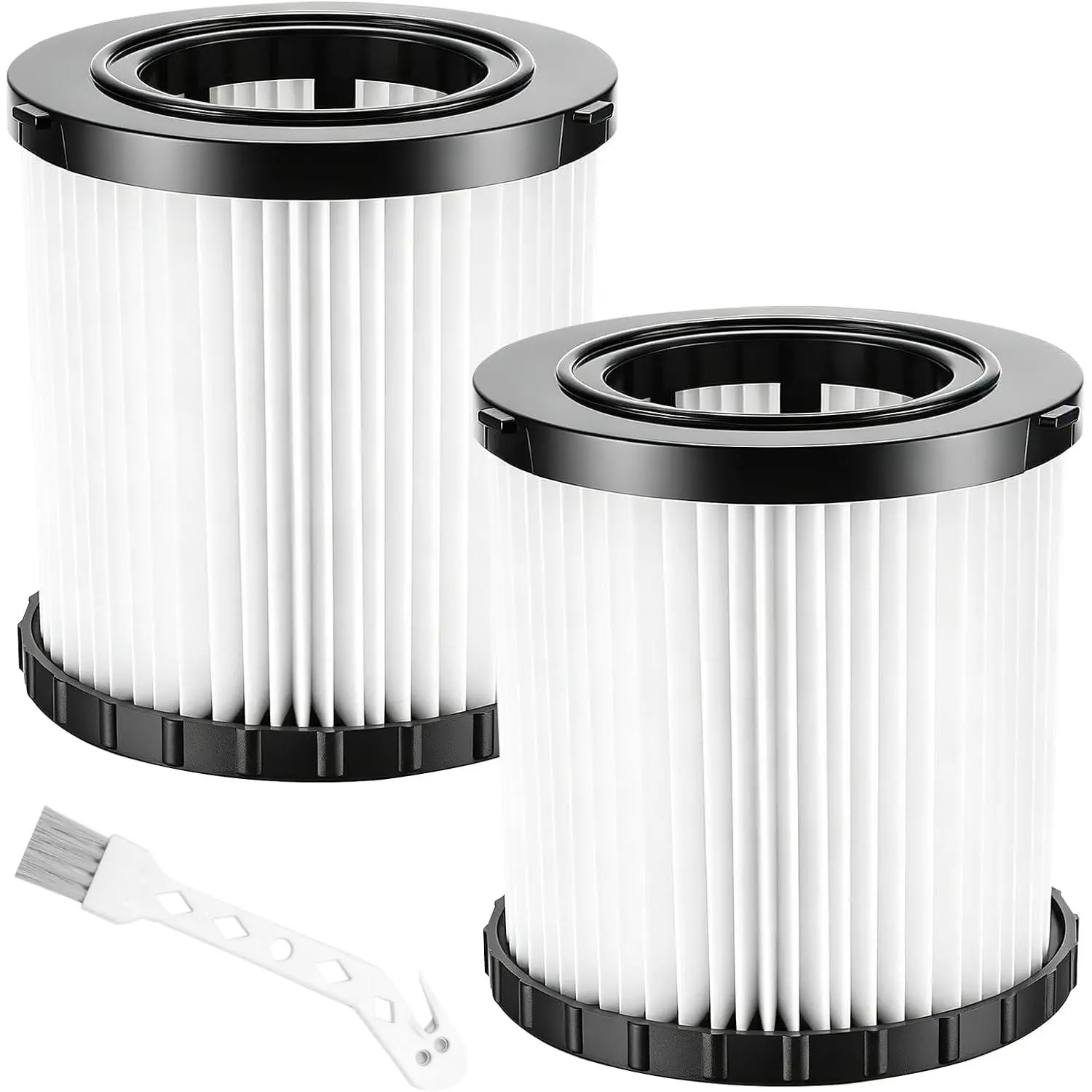 2 Pack DCV581H  Filter for  DCV580/DCV581H Wet Dry Vacuum, 4.3"x4.5" Washable  Vacuum Filter