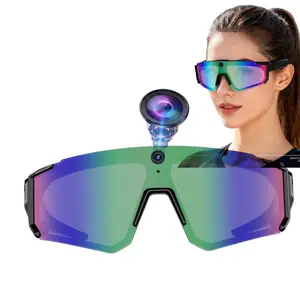 Smart Sport Glasses with 4G Memory Build-in, 8MP Camera,1200P Video Recording, Build-in Myopia Inner Frame,Bluetooth Call ,Music Control ,AI Translation, 260Mah Battery, IP64 Waterproof,AI Glasses