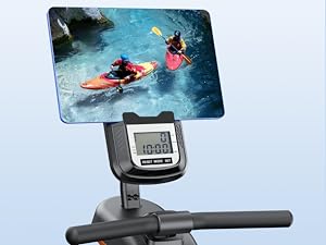 Magnetic/Water Rowing Machine 350 LB Weight Capacity - Foldable Rower for Home Use with Bluetooth, App Supported, Tablet Holder and Comfortable Seat Cushion