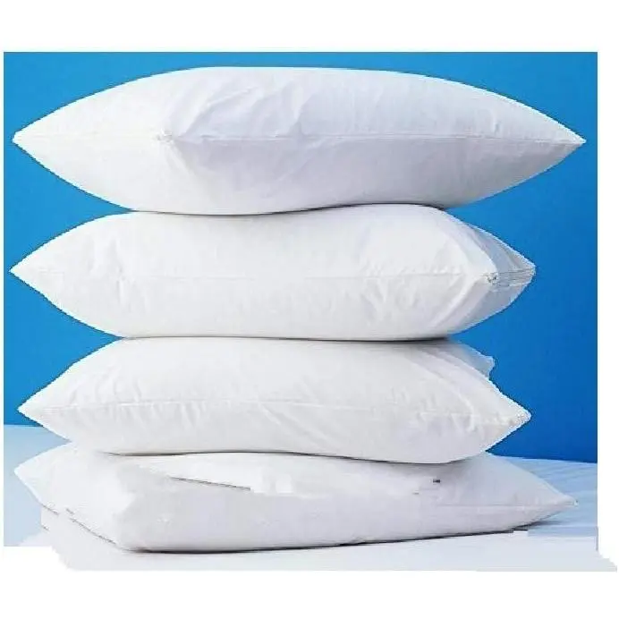 4 Pack Deluxe Zippered Vinyl Pillow Covers - Waterproof Protectors for Longer Lasting Pillows. Standard Size 20"x29". Ideal for Home, Hotel and Hospital use.