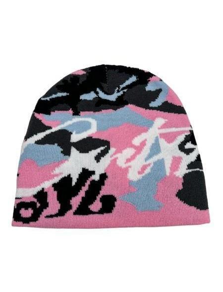 Unisex Y2K Star Letter Jacquard Beanie - Soft Stretchy Winter Streetwear Skull Cap | Music Festival Daily Fit