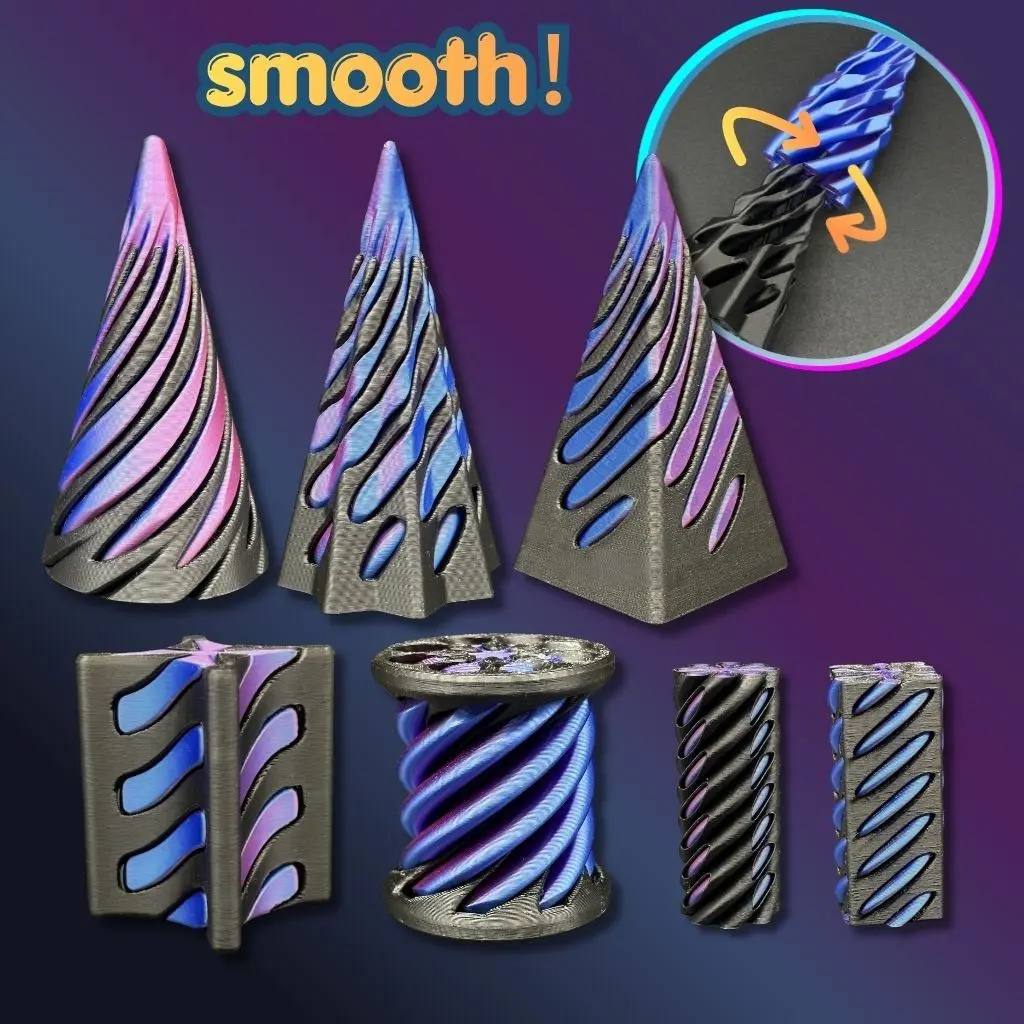 7pcs Impossible Rotation Desktop Decor, Modern Creative Desk Accessories, Unique Office Ornaments, Trendy Home Décor Items