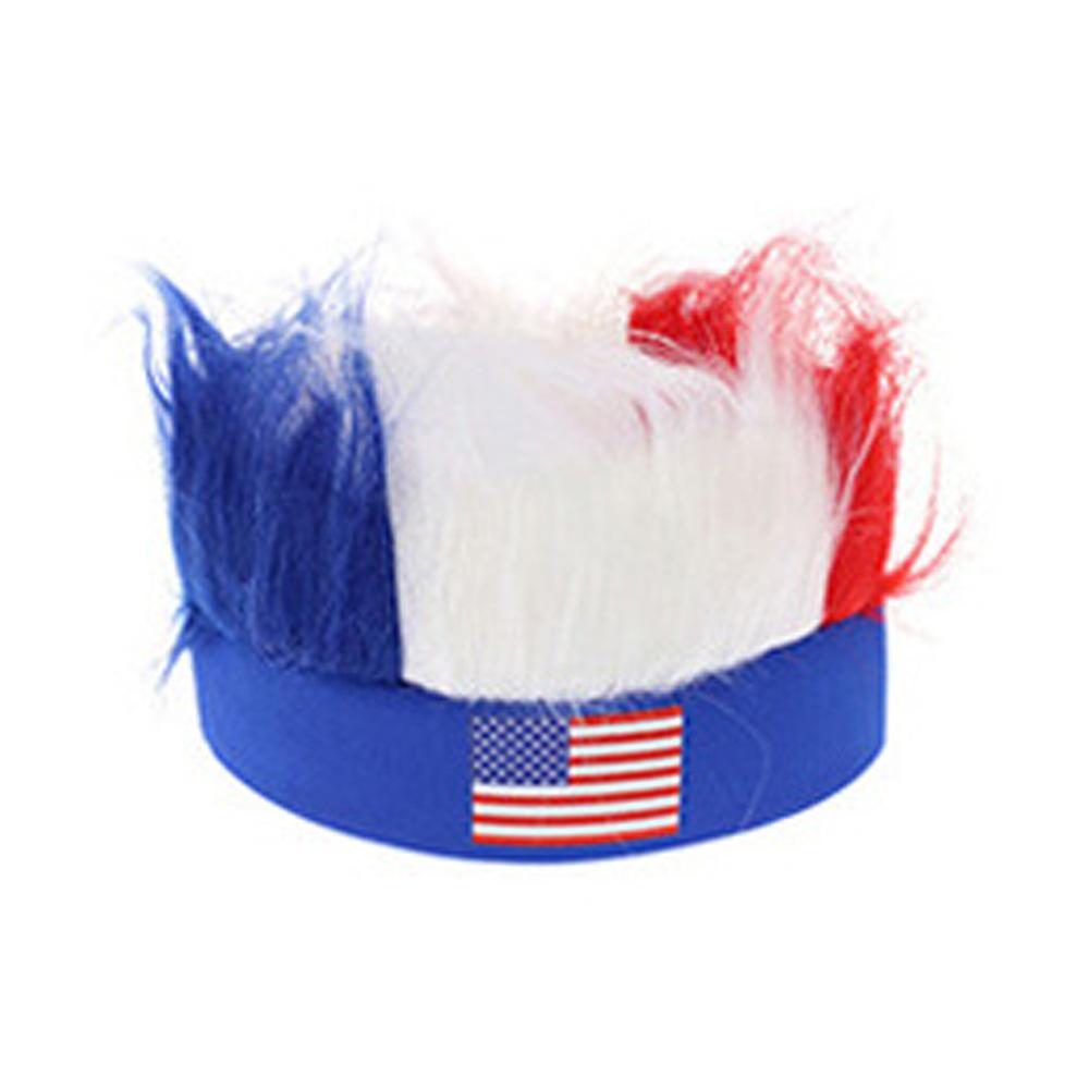 US, Canada and Mexico 2026 World Cup fans wigs, national flag headgear, US football fans cheering supplies, headgear headband