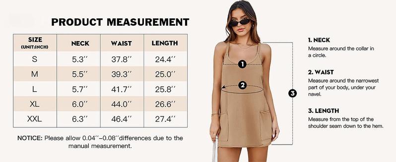 Imily Bela Women's Summer Mini Dress Casual Workout Tennis Dress with Shorts Sleeveless Althletic Dresses Outdoorfun