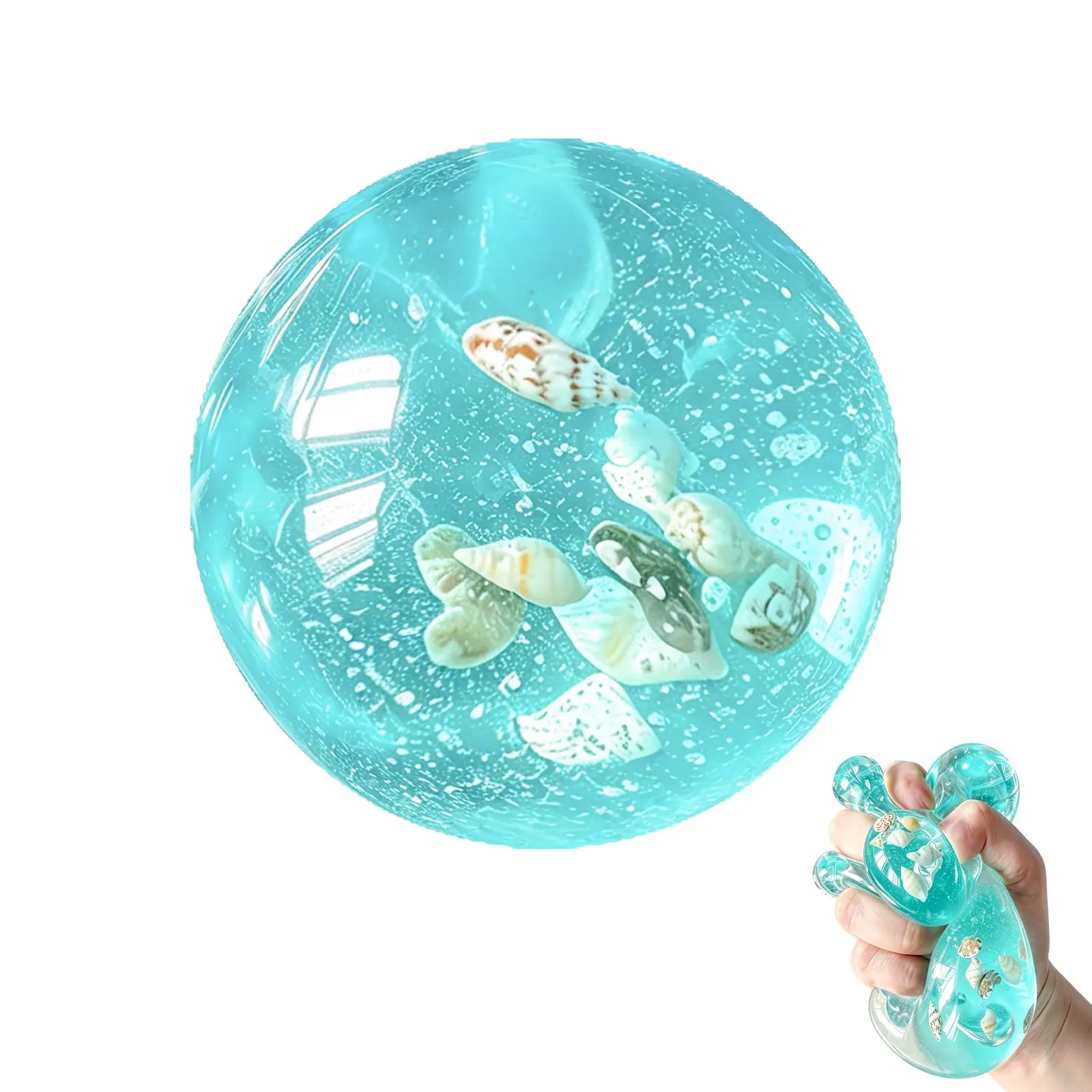 1/2pcs 2026 New ocean shell decompression toy, super soft slow rebound decompression gift, relieves anxiety, cures worries, suitable for birthday gifts for boys and girls, party favors, Halloween, Christmas, Thanksgiving gifts, your favorite gift