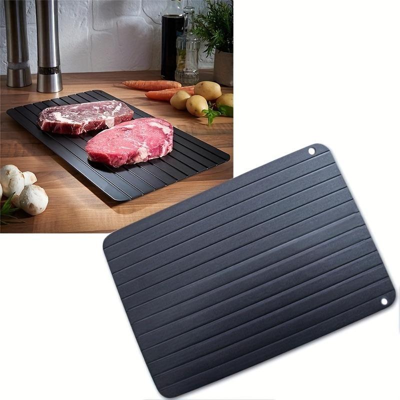 Quick Thawing Plate, 1 Count Aluminum Alloy Quick Thawing Board, Cooking Gadgets for Defrosting Frozen Meat & Food