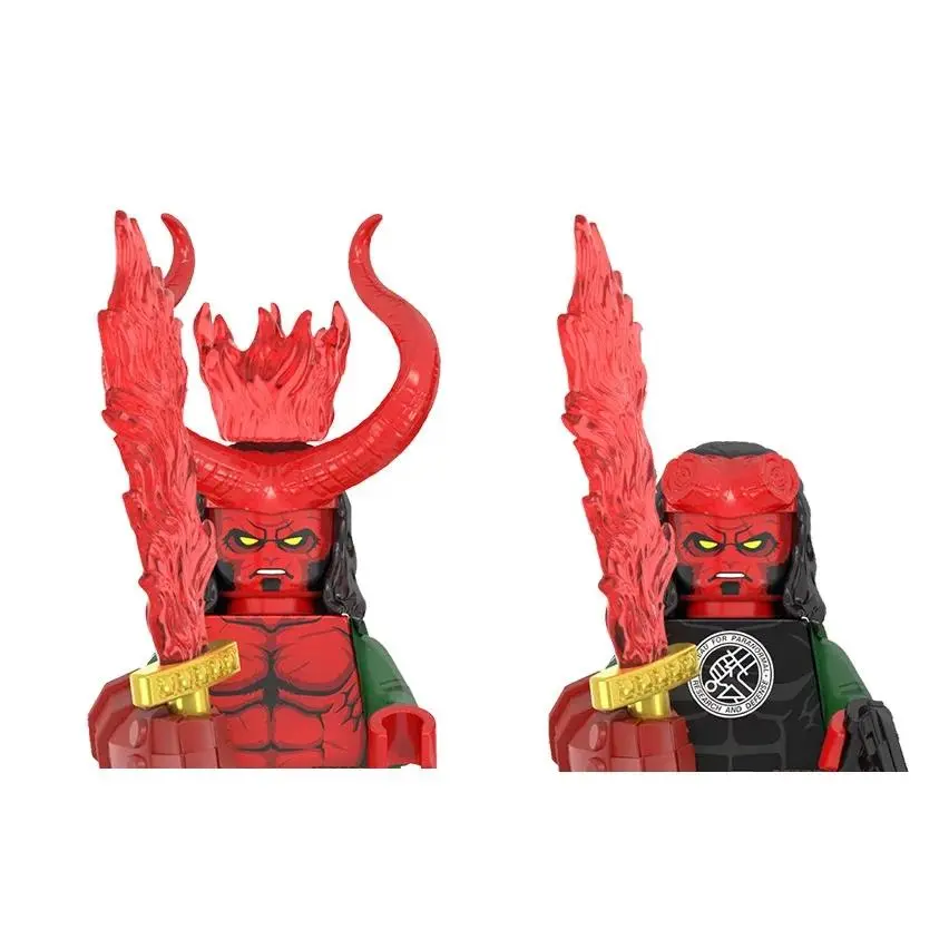 WM2422 WM2421 Hellboy Building Block Mini Action Figure Toys