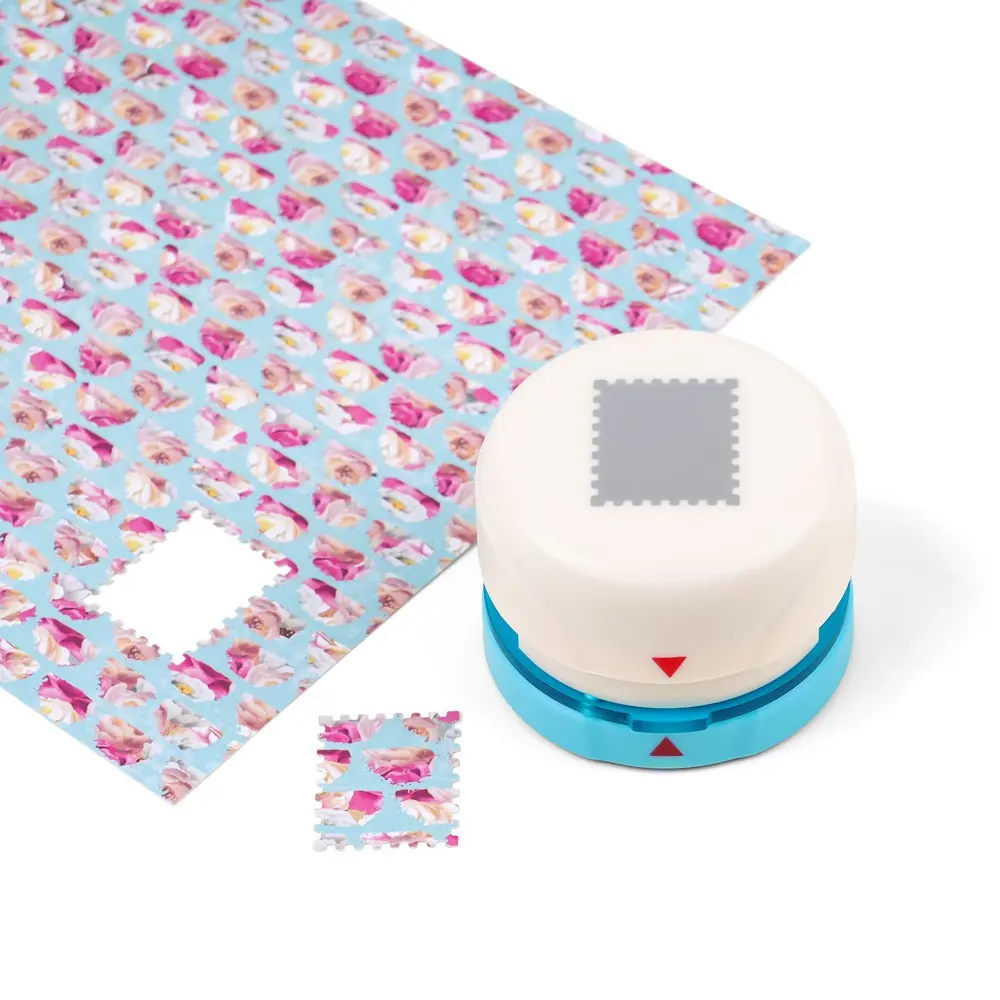 Magnetic Craft Hole Punch; Holepuncher 1Inch Everywhere Anywhere Punch; Precise Positioning Framed Window Paper Punches for Scrapbooking Journals Cards Making Framing