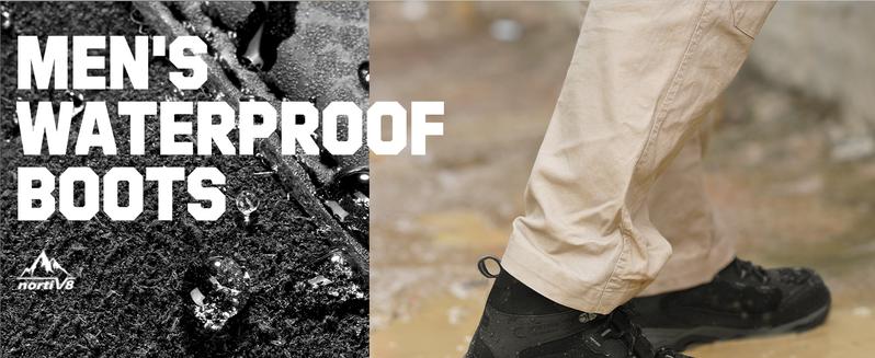 NORTIV 8 Men's Steel-Toe Work Boots - Breathable & Durable, Slip-Resistant, Round Toe, Cuban Heel Comfortable Walking Shoes Boy Closed