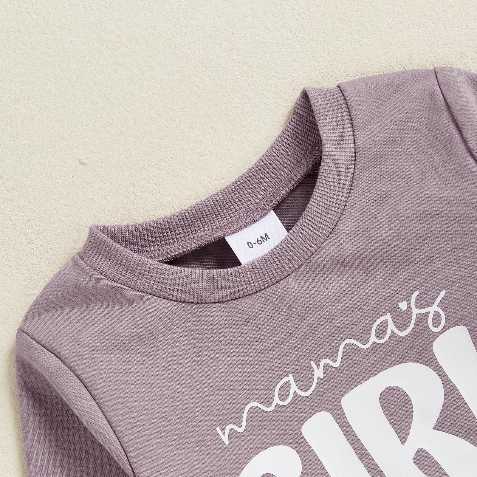 Mamas Girl Outfits Toddler Baby Girl Daisy Clothes Long Sleeve Sweatshirt Jumper Joggers Trouser Girls Fall Tracksuit