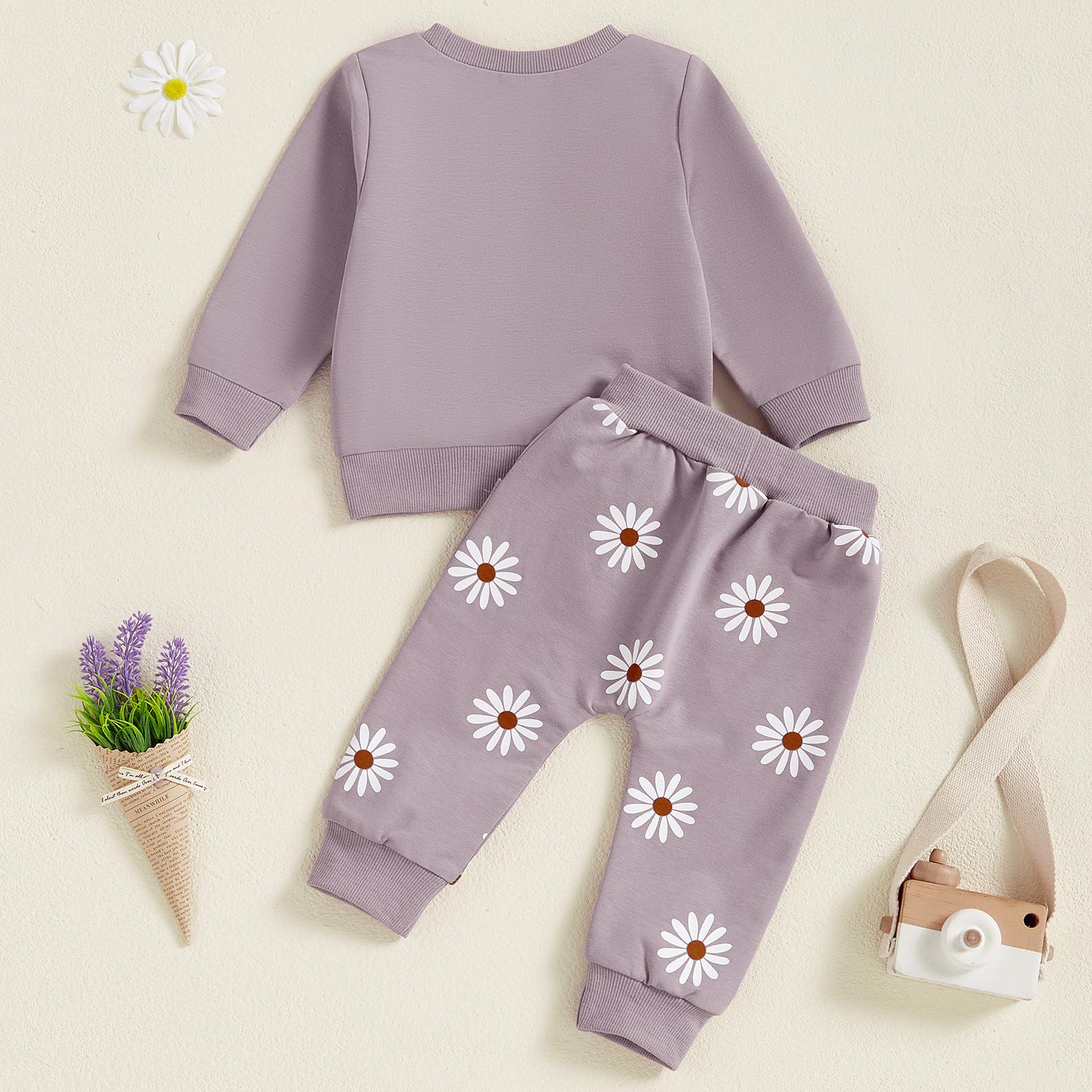 Mamas Girl Outfits Toddler Baby Girl Daisy Clothes Long Sleeve Sweatshirt Jumper Joggers Trouser Girls Fall Tracksuit Mamas Girl Outfits Toddler Baby Girl Daisy Clothes Long Sleeve Sweatshirt Jumper Joggers Trouser Girls Fall Tracksuit