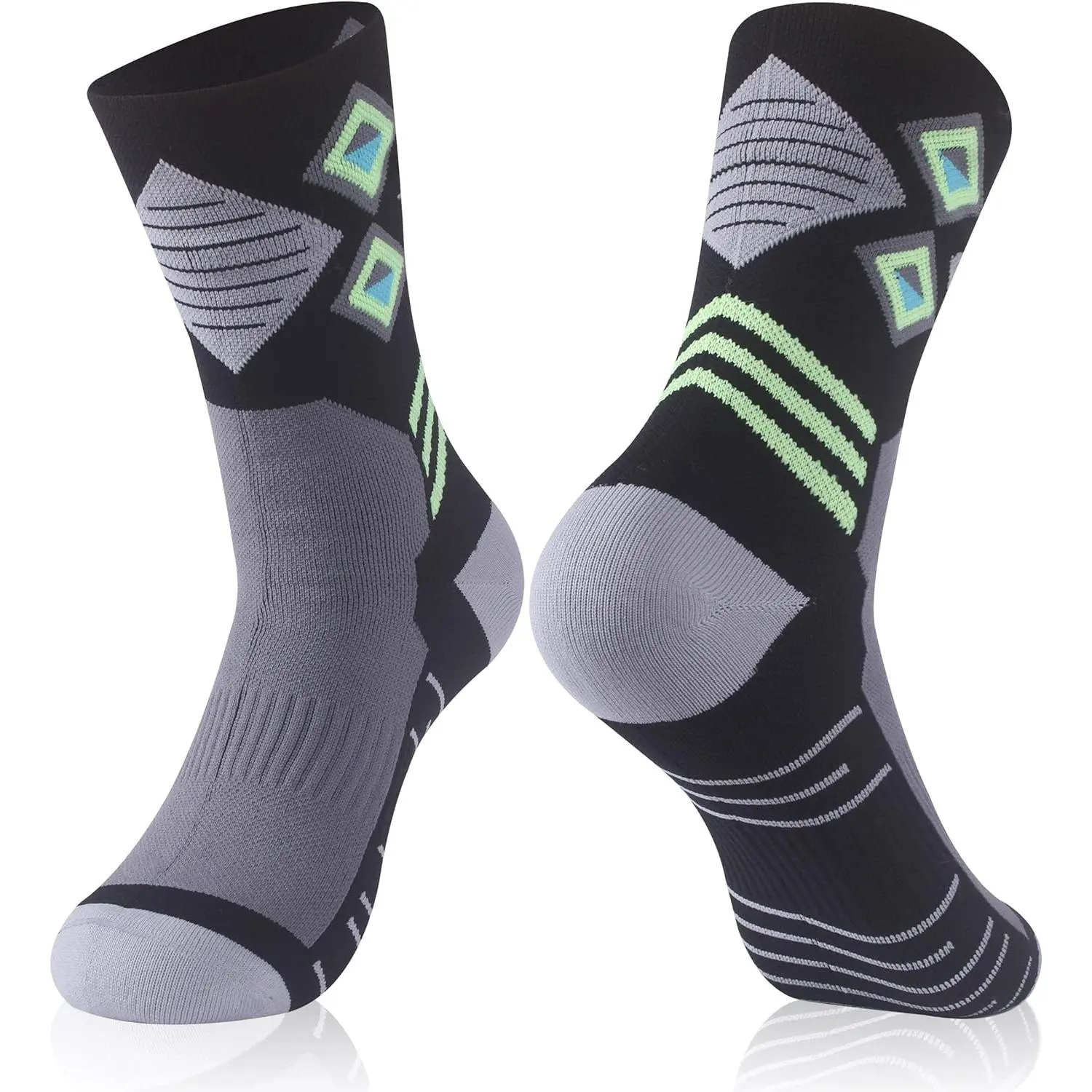 1 Pair-black&gray&fluorescent