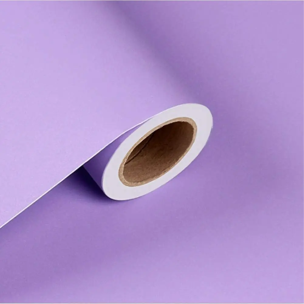 Solid Color Frosted  Wallpaper Shelf Drawer Liner Self-Adhesive Cabinet Sticker 15.6 Inch by 98 Inch (Light )