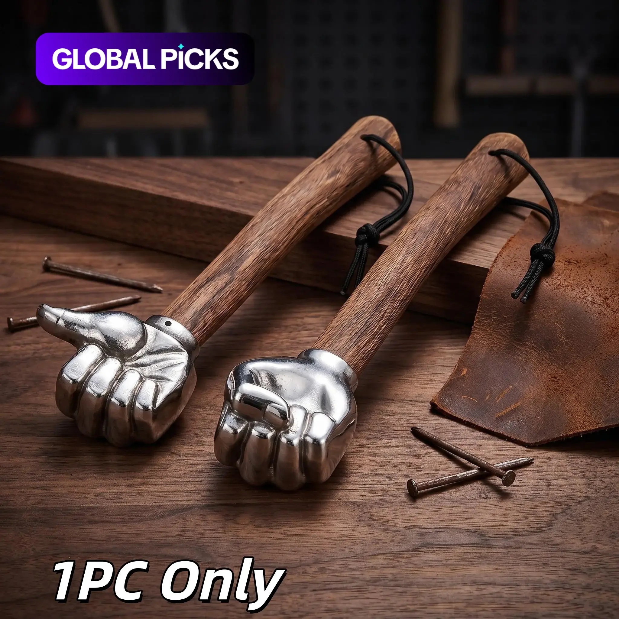 Creative Fist-Shaped Camping Hammer, Unique Stainless Steel Tool, Durable Outdoor Gear, Perfect Gift for Men, Ideal for Hiking & Survival, Portable #GLOBAL PICKS