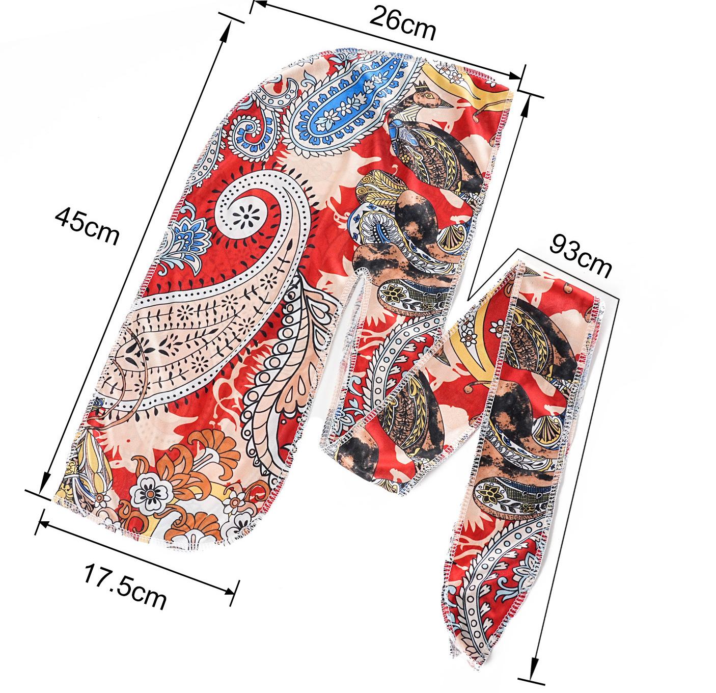 Unisex Quick-Dry Long Tail Headscarf for Outdoor Cycling, Breathable Sports Head Wrap, Sweat-Wicking Hair Protection Headband for Running, Hiking, Fitness, Workout, Men & Women