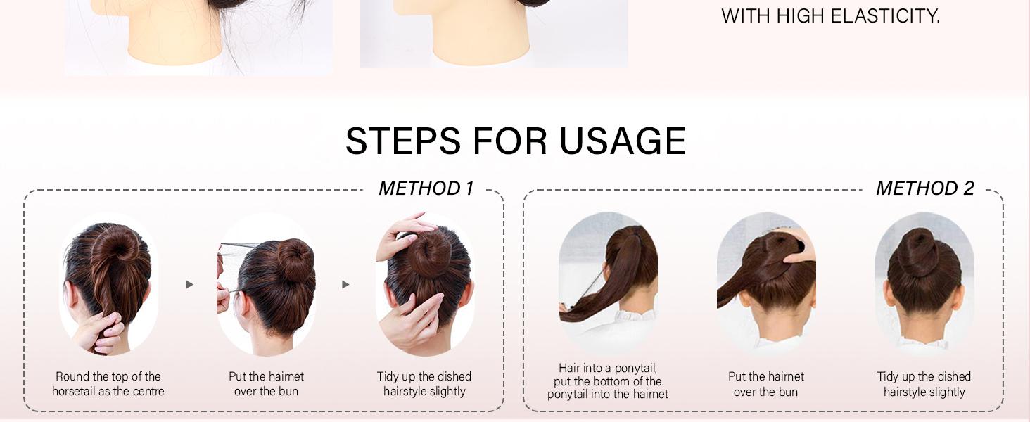 80Pcs Hair Nets for Buns -Black Ballet Bun Nets & Hair Pins for Girls & Women Invisible Bun Covers for Women's Hair 30Pcs 12Inch Nets and 50Pcs Hair Pins for Buns Ballet Bun Kit